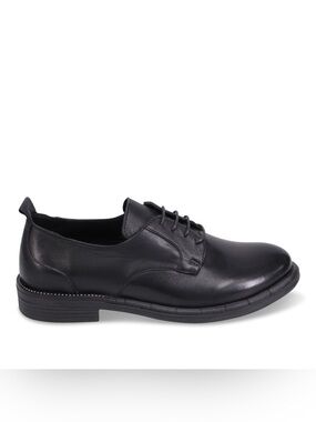 NWOB Bueno Miles Classic Black Womens Leather Shoes Size 37